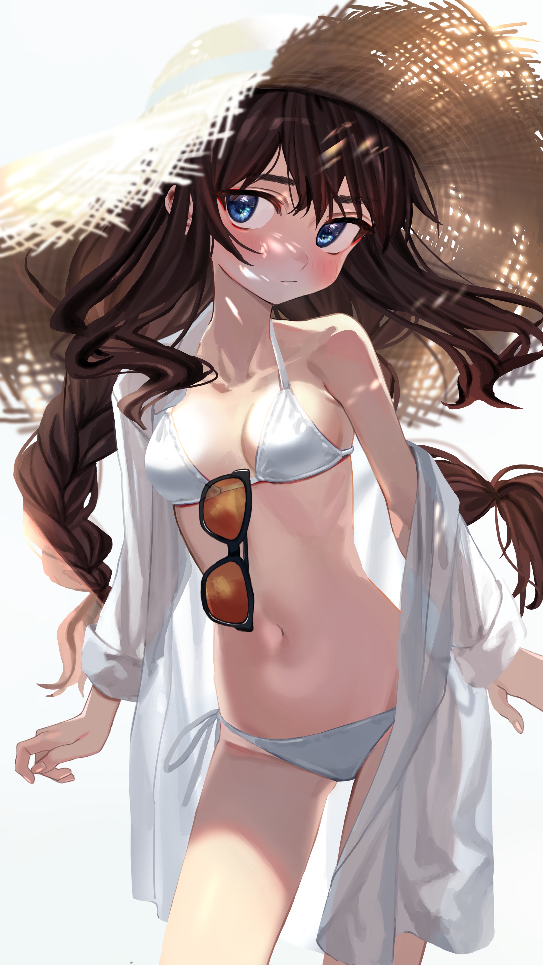 Luicent Bikini Megane Open Shirt See Through Swimsuits Yande Re